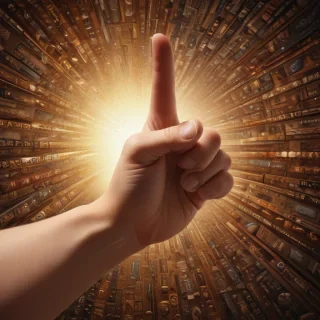 finger pointing png