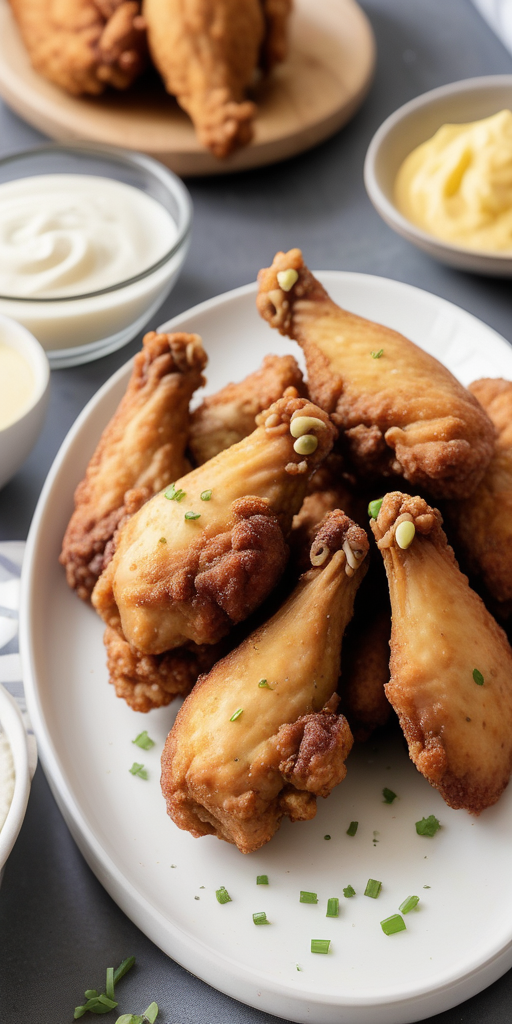 fried chicken with cornstarch no flour