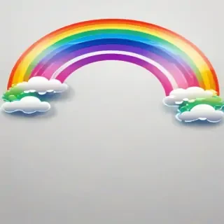 rainbow transparent background