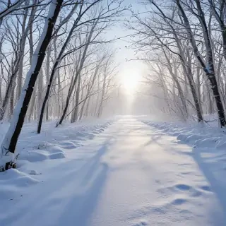 transparent snow
