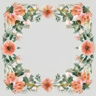 free flower border clipart