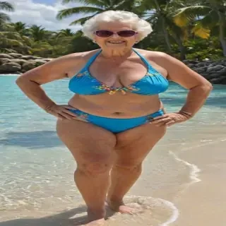 bbw granny bikini