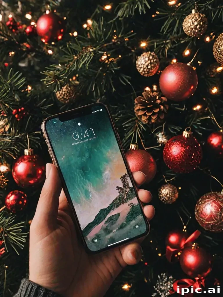 iphone christmas wallpaper aesthetic