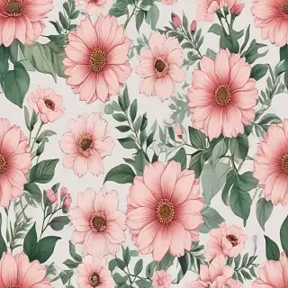 aesthetic flowers drawing