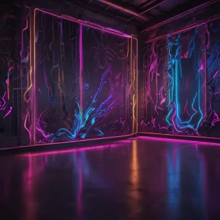 neon background aesthetic