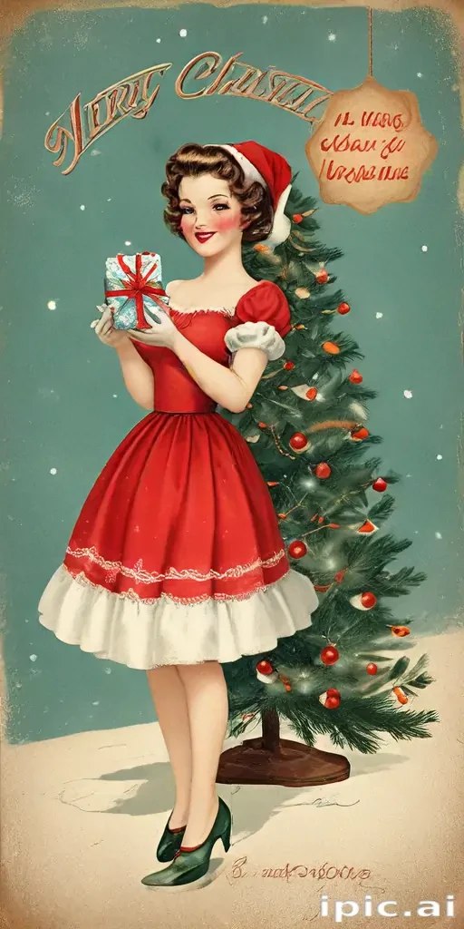 merry christmas vintage