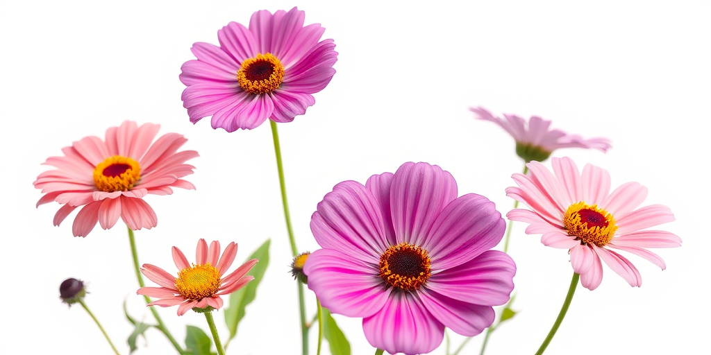 flowers with no background