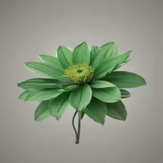 green flower png