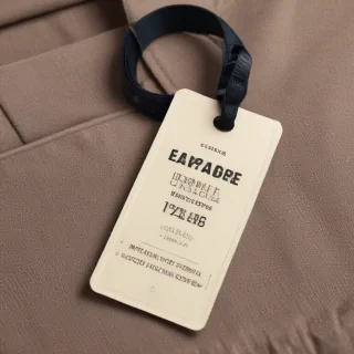 clothing tag mockup
