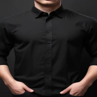 black shirt mock up