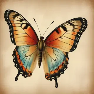 vintage butterfly illustration