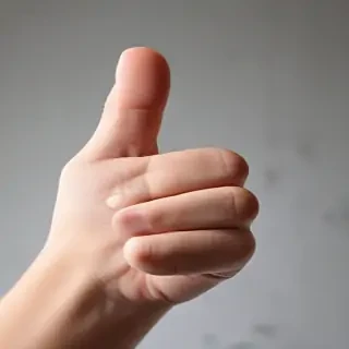 transparent thumbs up