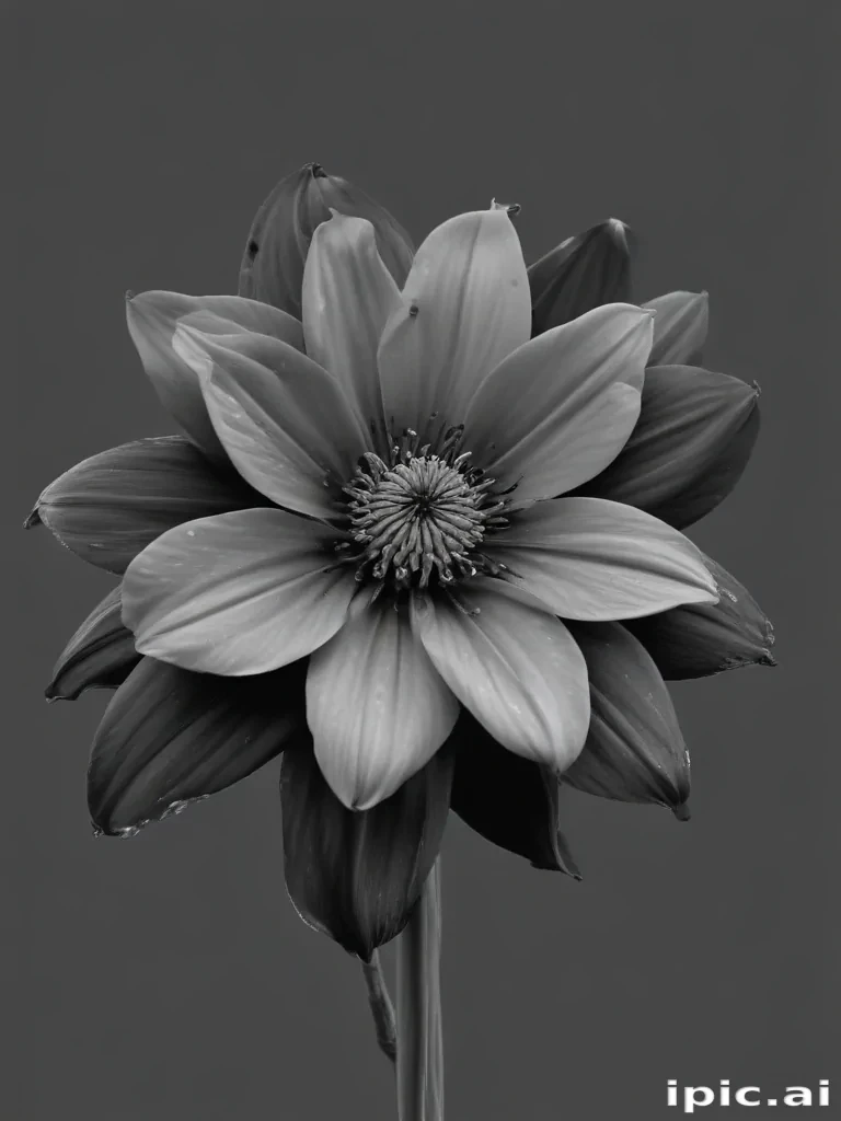 flower png black and white