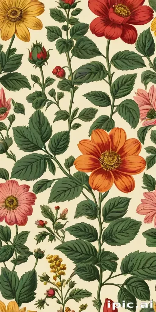vintage flower illustration