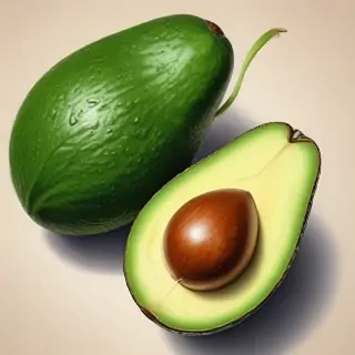 avocado drawing