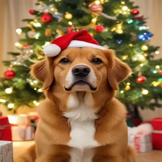 dog pictures christmas