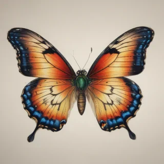 drawing of a butterfly
