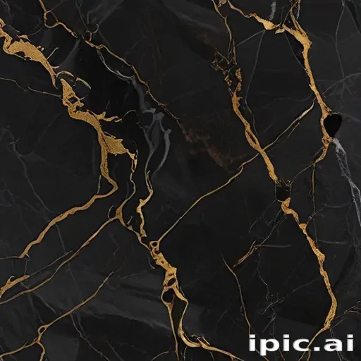 black and gold marble