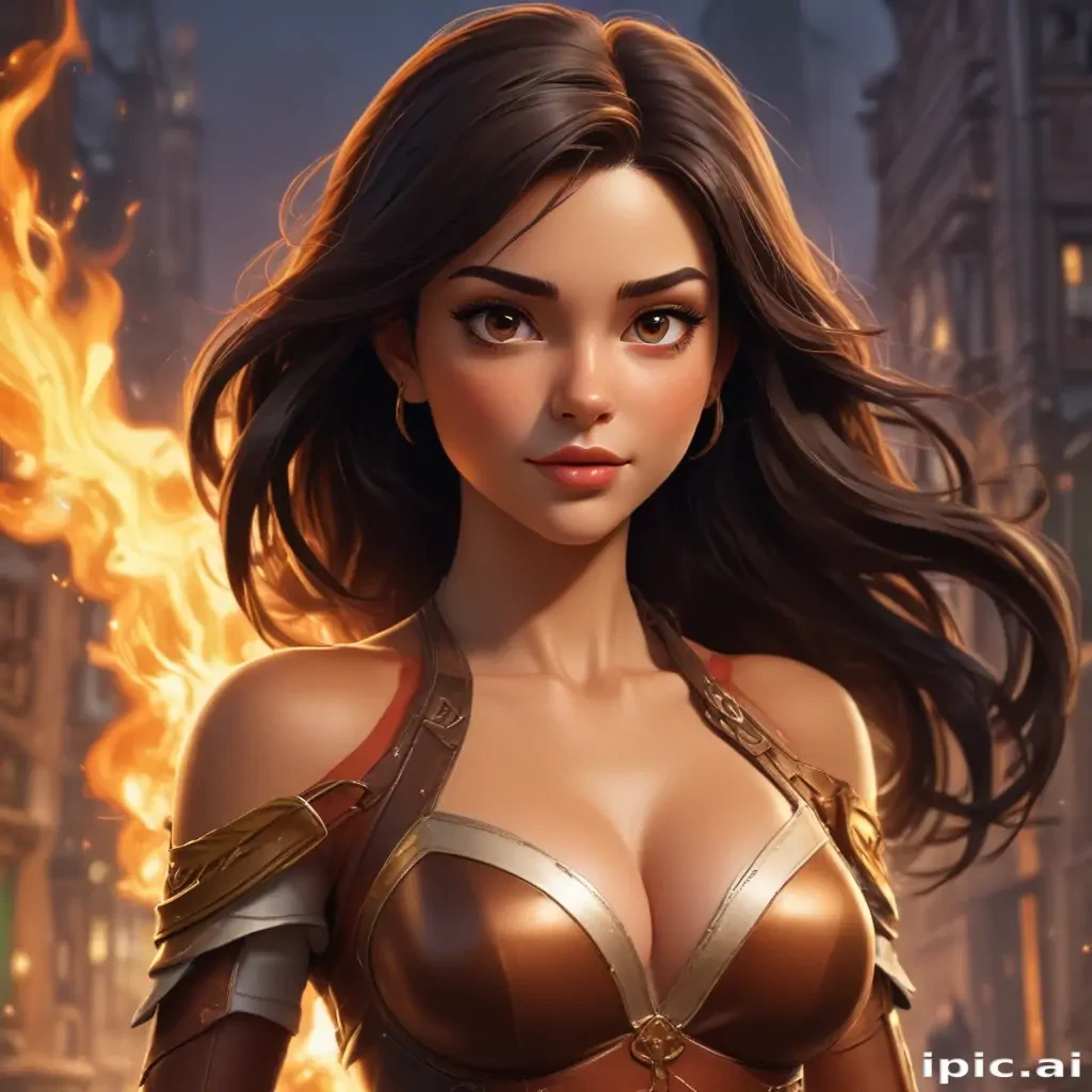 brunette cartoon characters