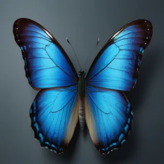 aesthetic blue butterfly