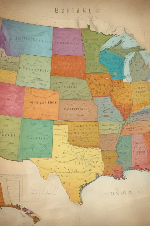united states map with state names