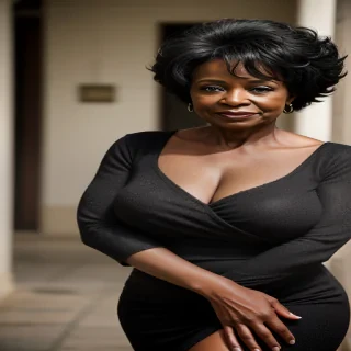 black middle age woman