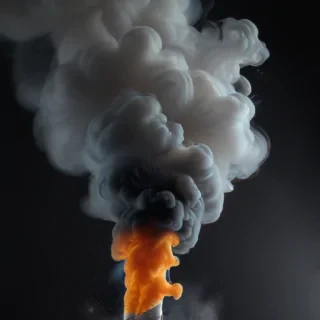 smoke no background