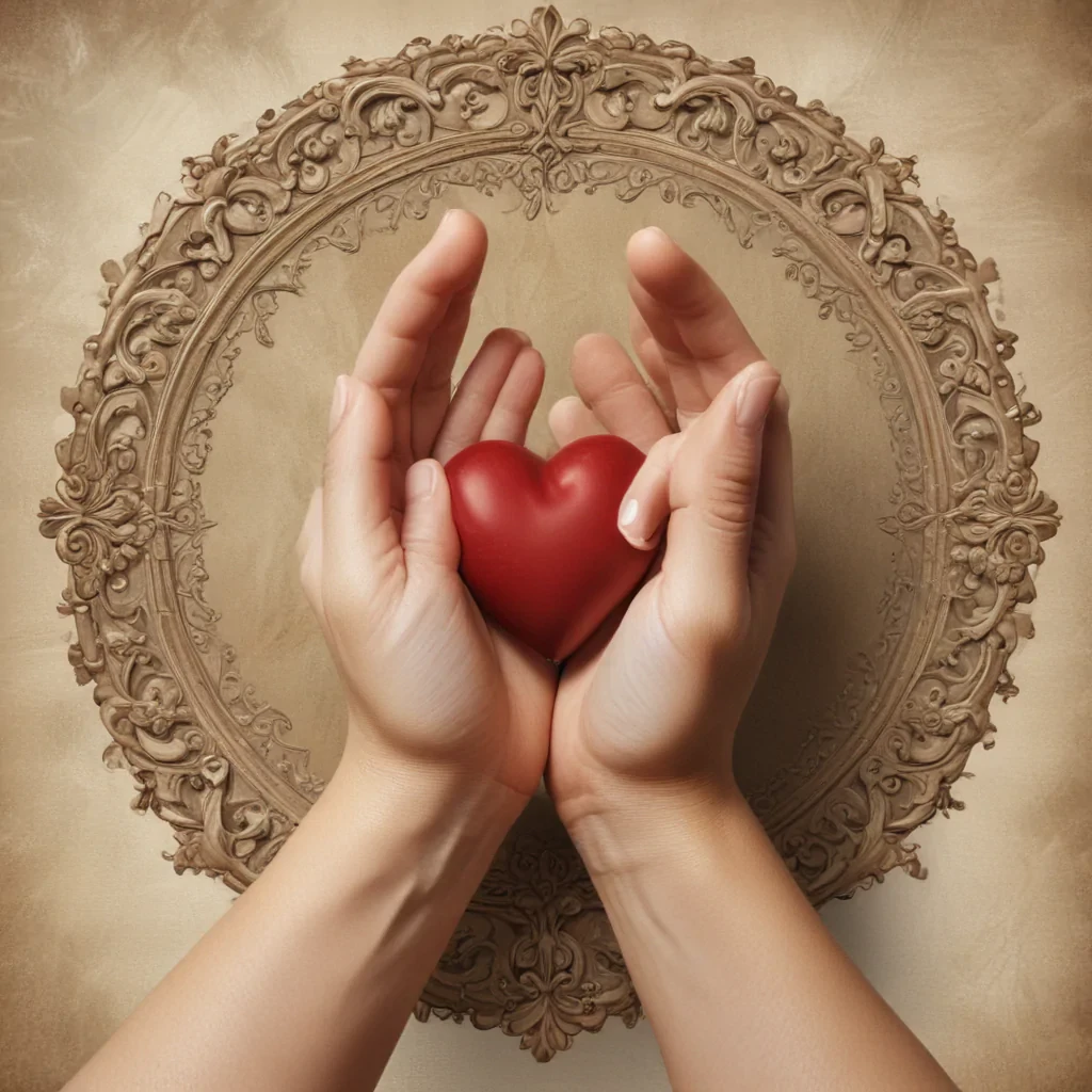 hand heart clipart