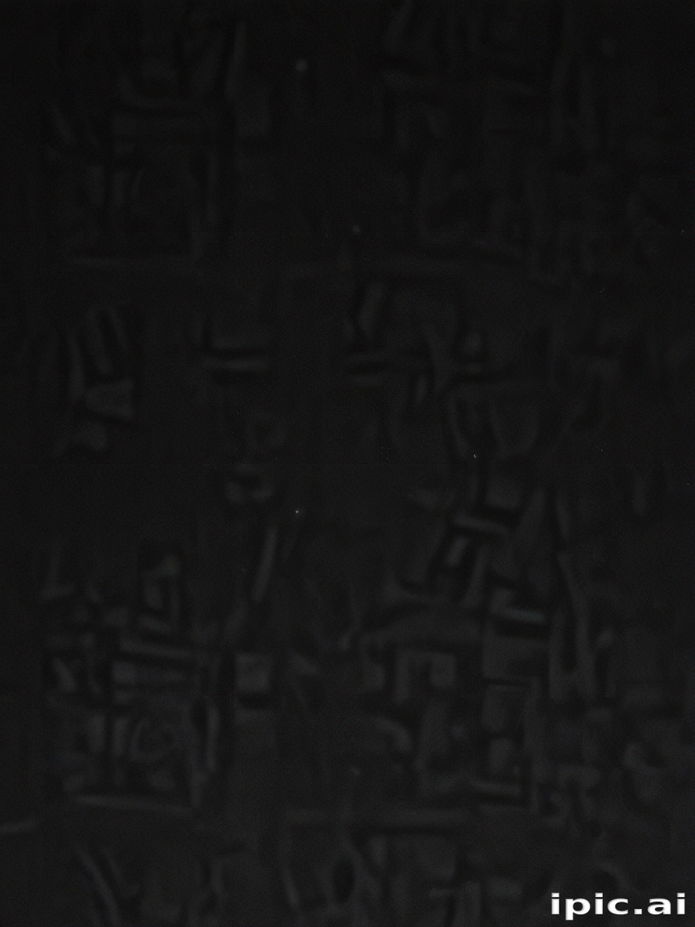 Intricate Textured Patterns on a Deep Black Background Creating Visual ...