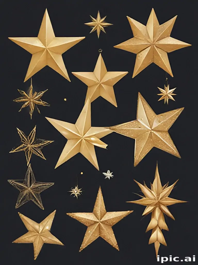 christmas stars clipart