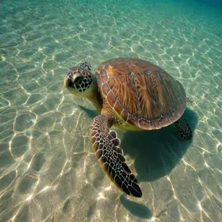 sea turtle desktop background