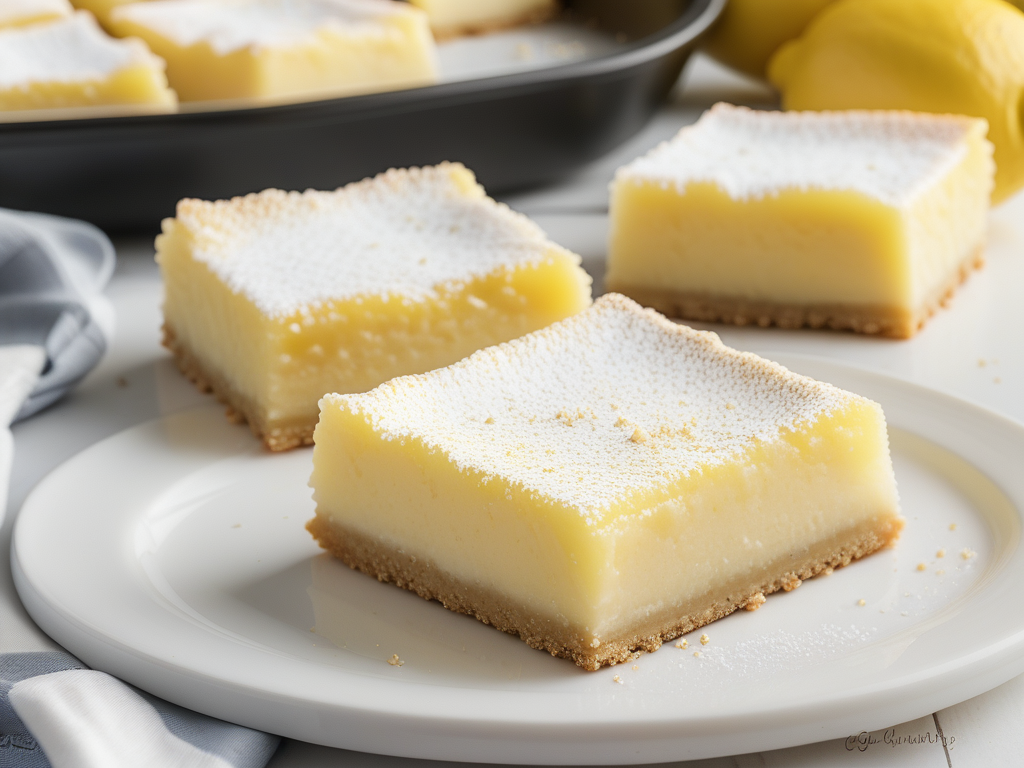 lemon bars with graham cracker crust
