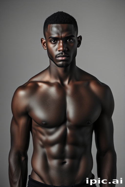 black male shirtless
