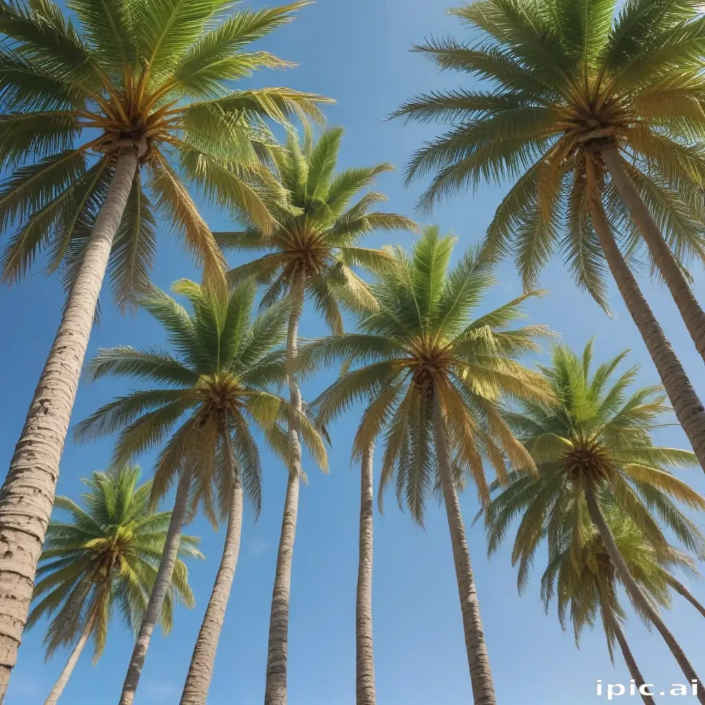 palm trees transparent