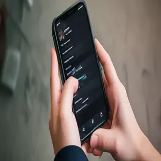 person holding phone