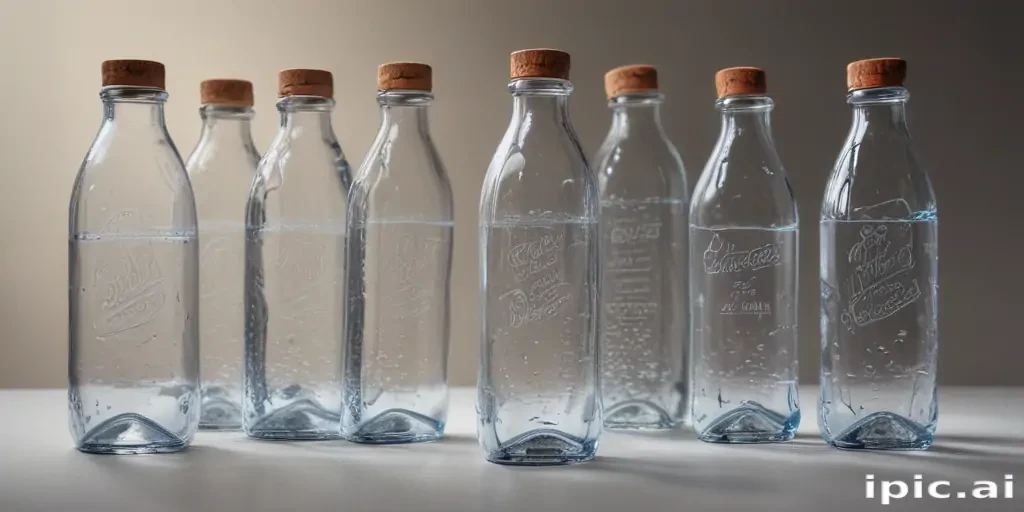 water bottle drawing