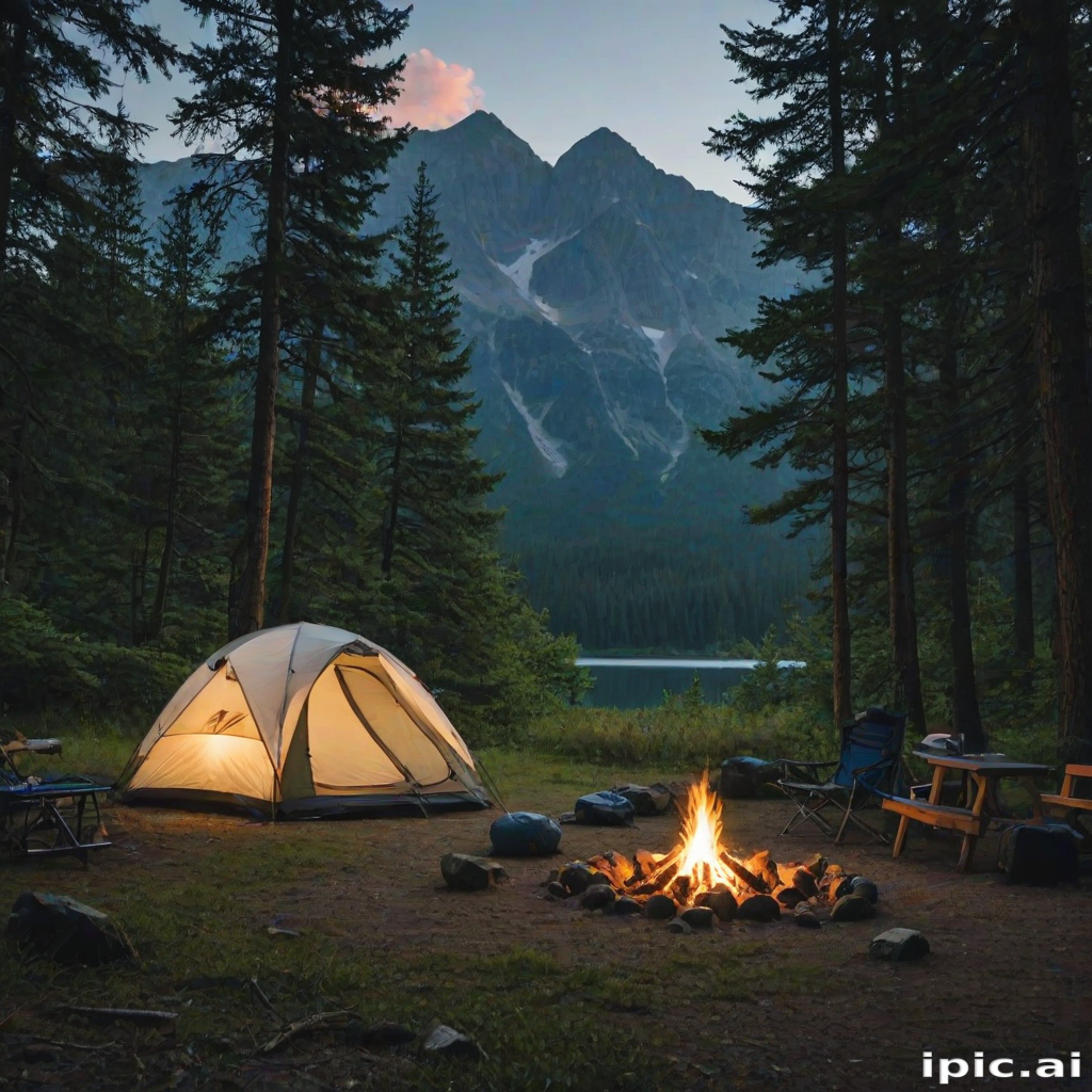 camping background pic
