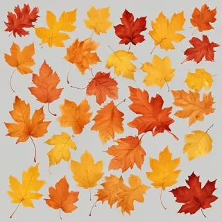 fall leaves png transparent