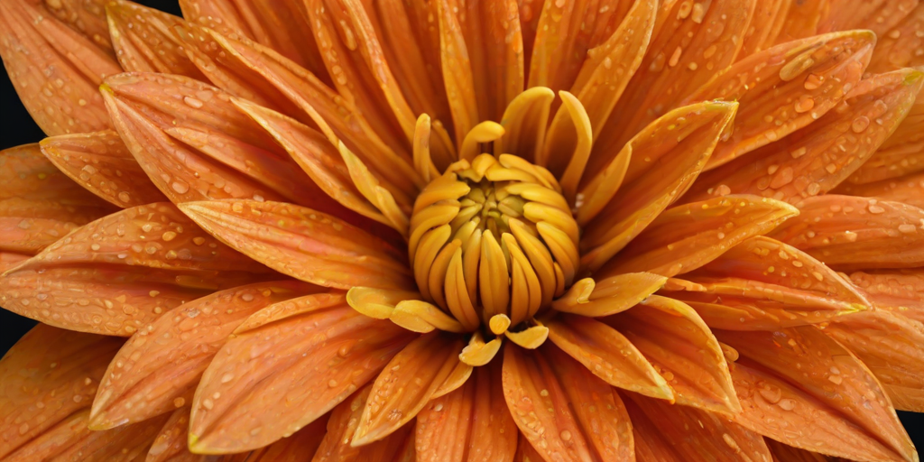 Generate a close-up image of an orange flower with intricate petals and prominent stamens, showcasing fine details and vibrant colors.