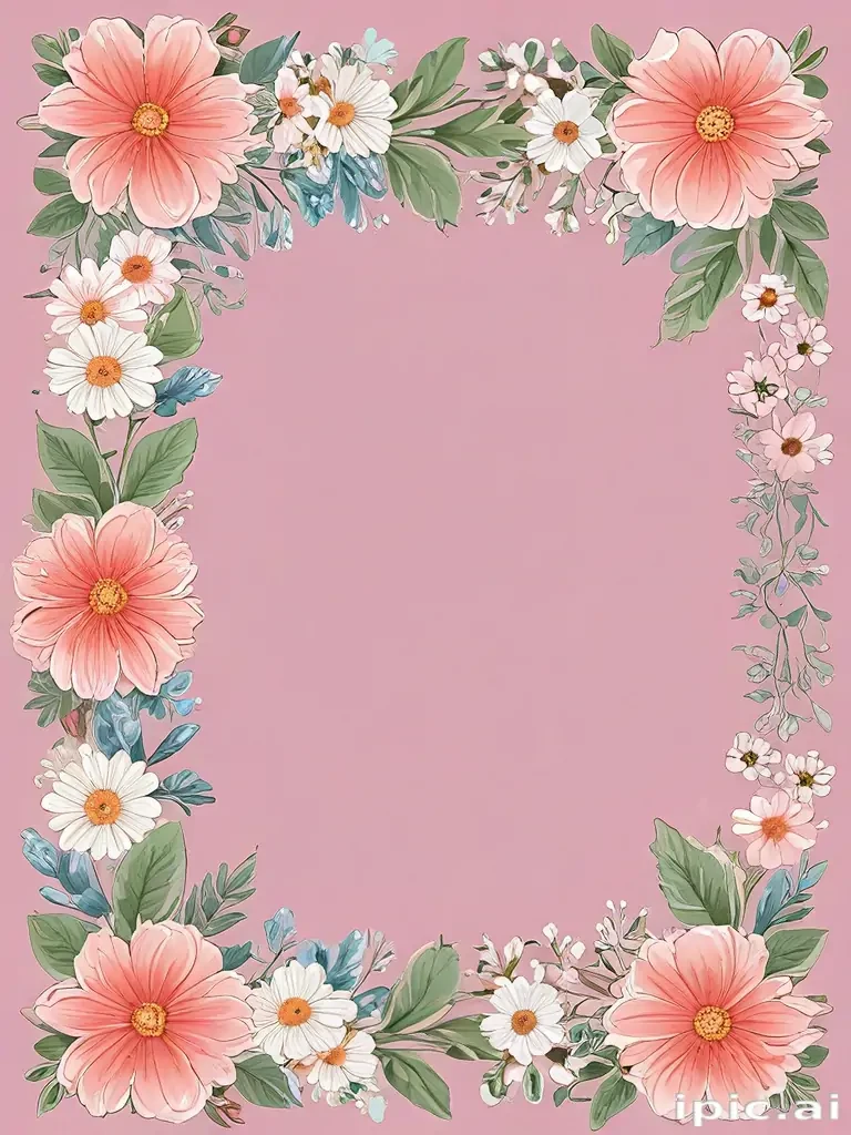 clipart borders flowers