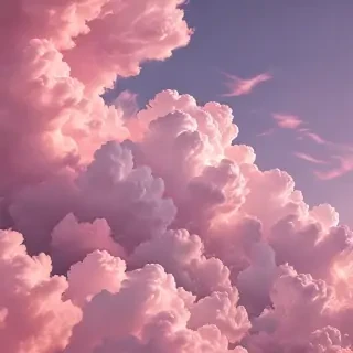 aesthetic pink clouds