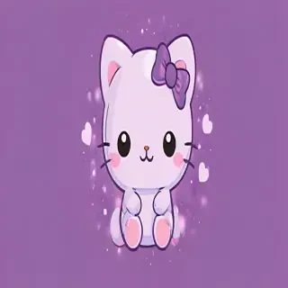 kawaii cute purple wallpaper
