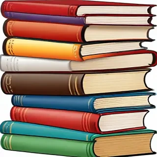 stacked books clip art