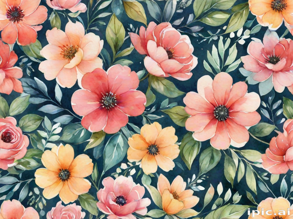 watercolor flower background