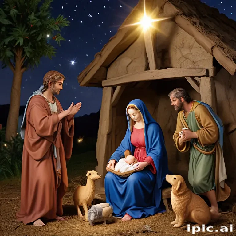 merry christmas nativity images free