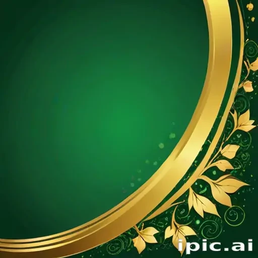 green and gold background