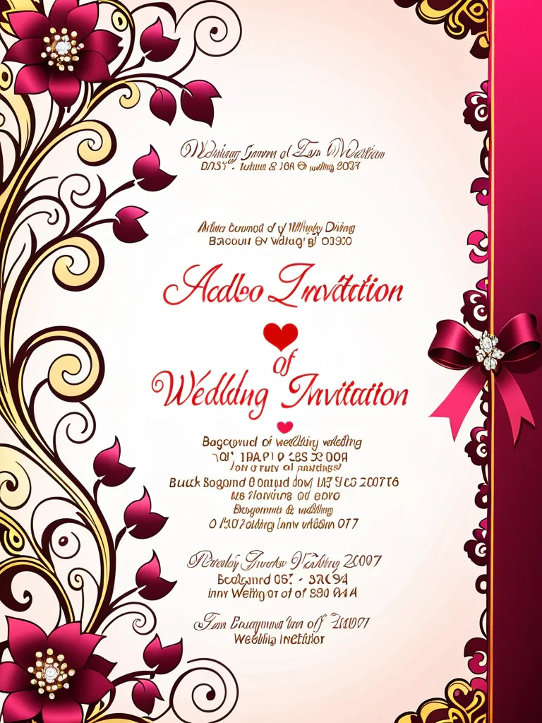 background of wedding invitation