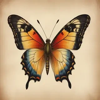 vintage butterfly illustration