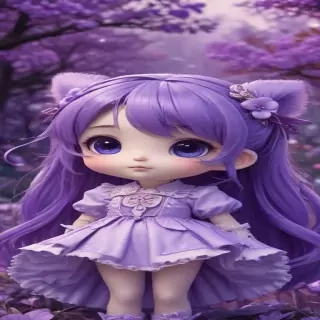 kawaii cute purple wallpaper