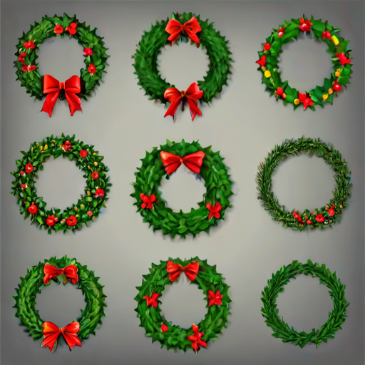 christmas wreath clip art
